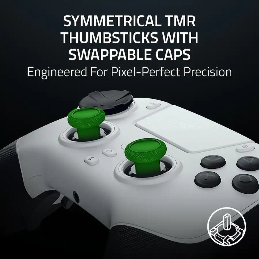 Razer Raiju V3 Pro - White Wireless Gaming Controller (Razer Renewed)
