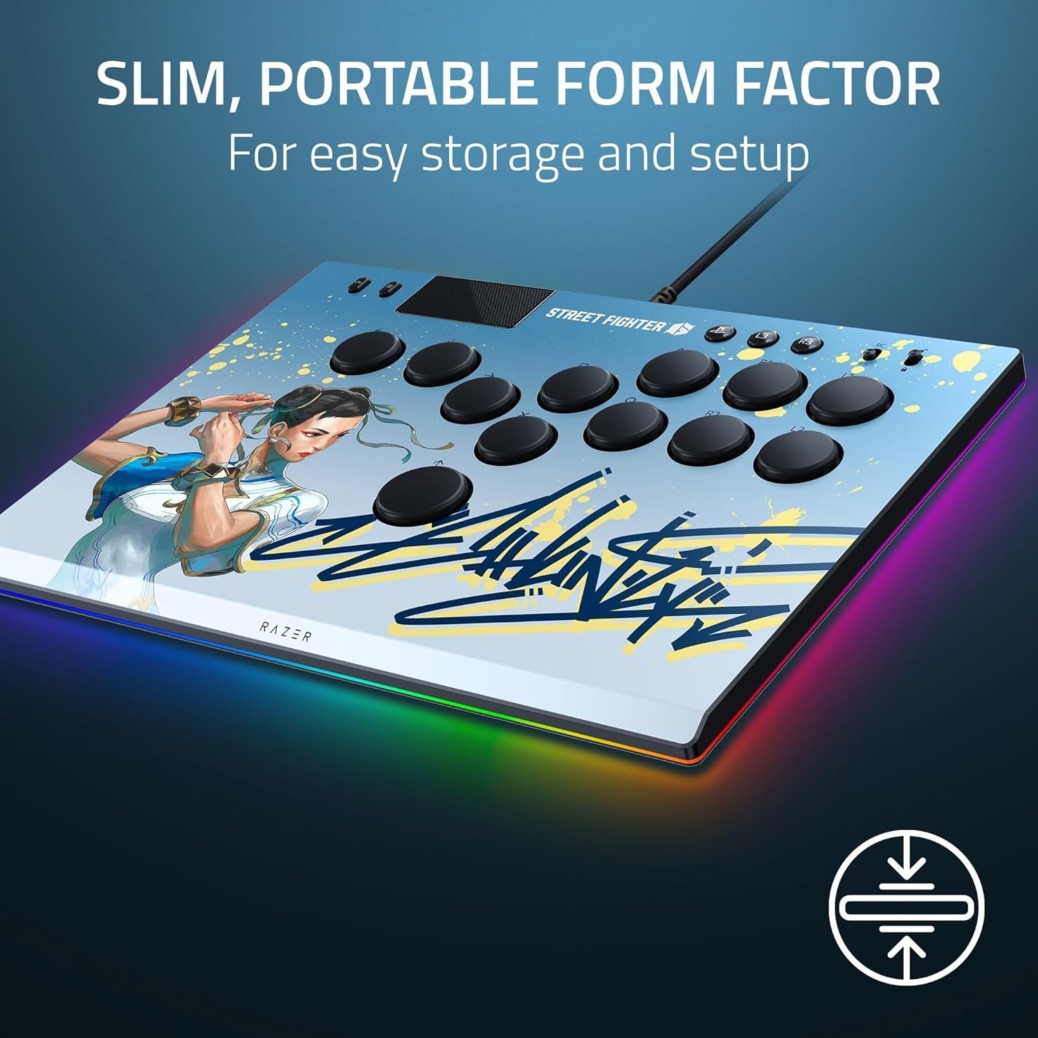 Razer Kitsune All-Button Optical Arcade SF6 Chun-Li Edition Controller (Brand New Sealed)