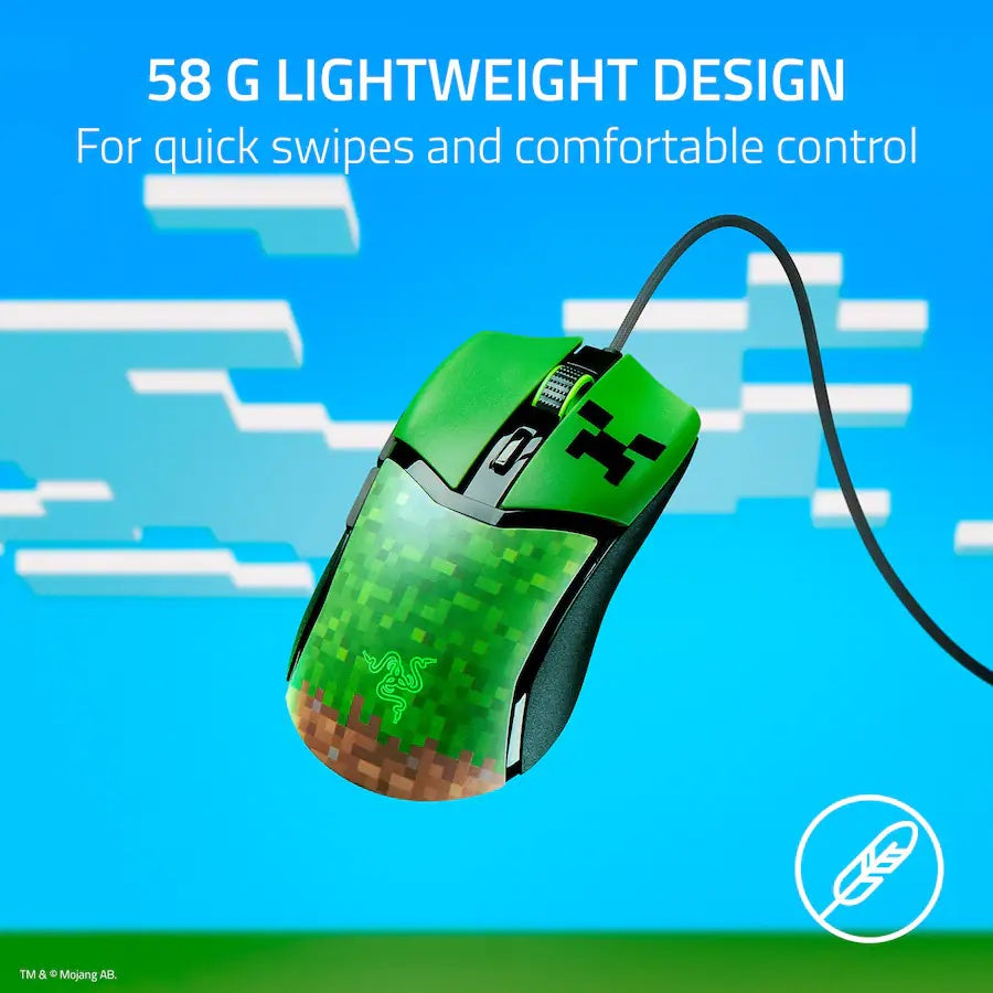 Razer Cobra Mouse - Minecraft Edition (Razer Renewed)