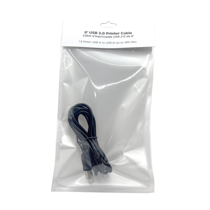 USB 2.0 Printer Cable - 6FT/1.8 Meter