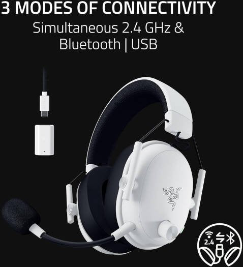 Razer Blackshark V3 Wireless Headset White Edition (Razer Renewed)