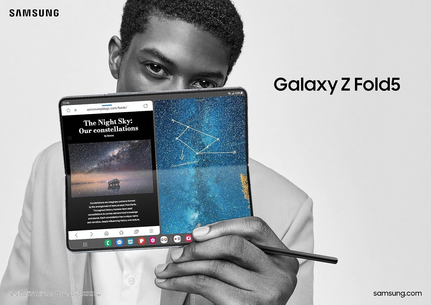 Samsung Galaxy Z Fold5 256GB Icy Blue - Like New Condition Samsung Original box