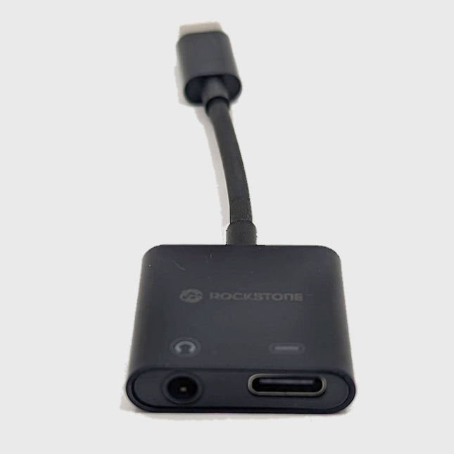 Rockstone USB-C to 3.5mm Earphone & Charging Adapter