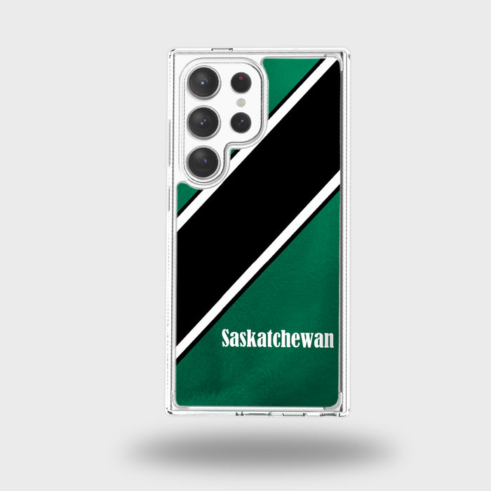 Canadian City Theme Clear Phone Case - Saskatchewan