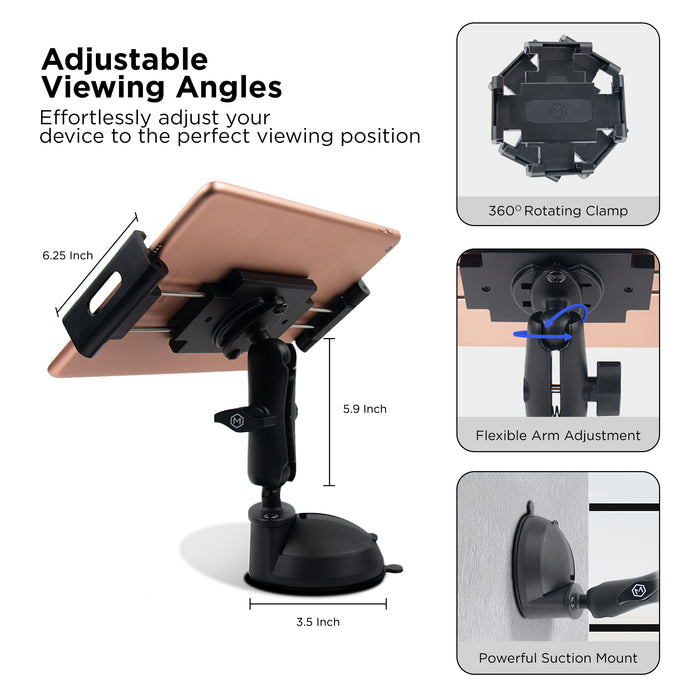 Mighty Mount™  Heavy Duty Single suction cup mount for Tablet, iPad, Phone