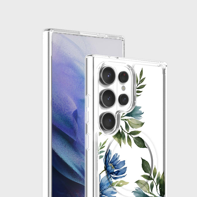 Blue Floral - Samsung S26 Ultra