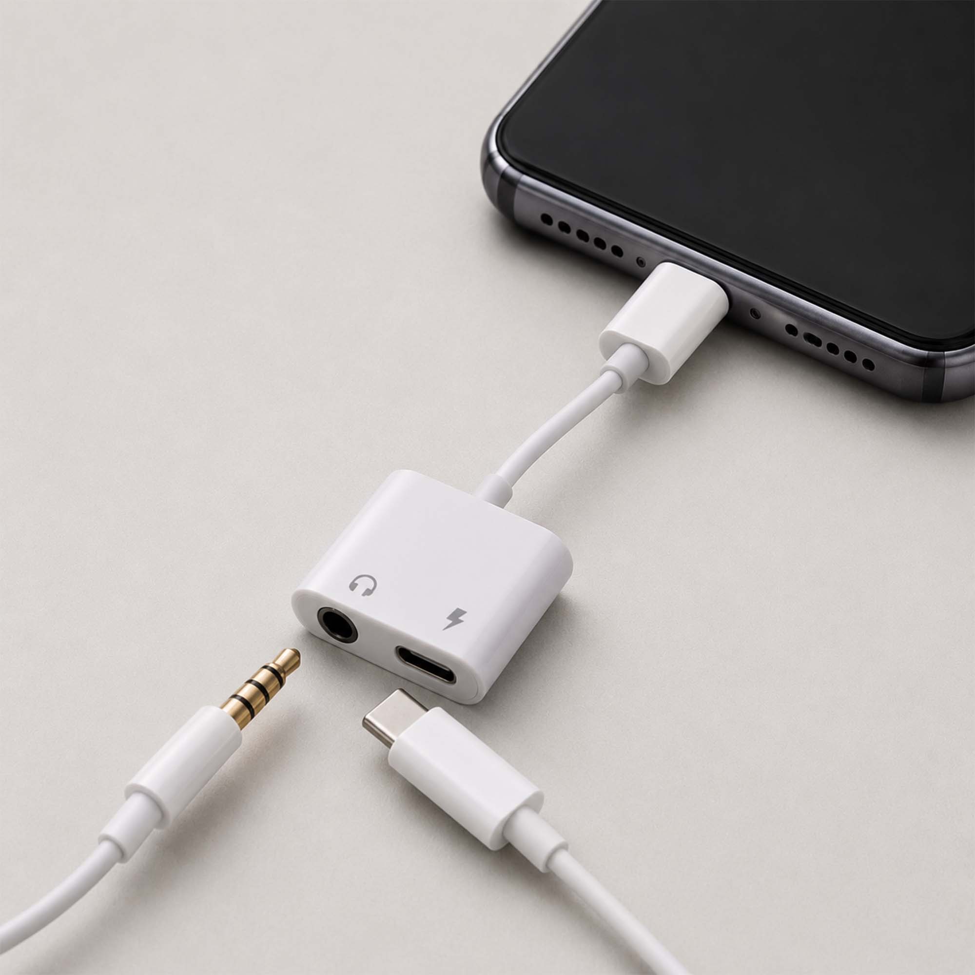 Rockstone Lightning to 3.5mm + Lightning Adapter