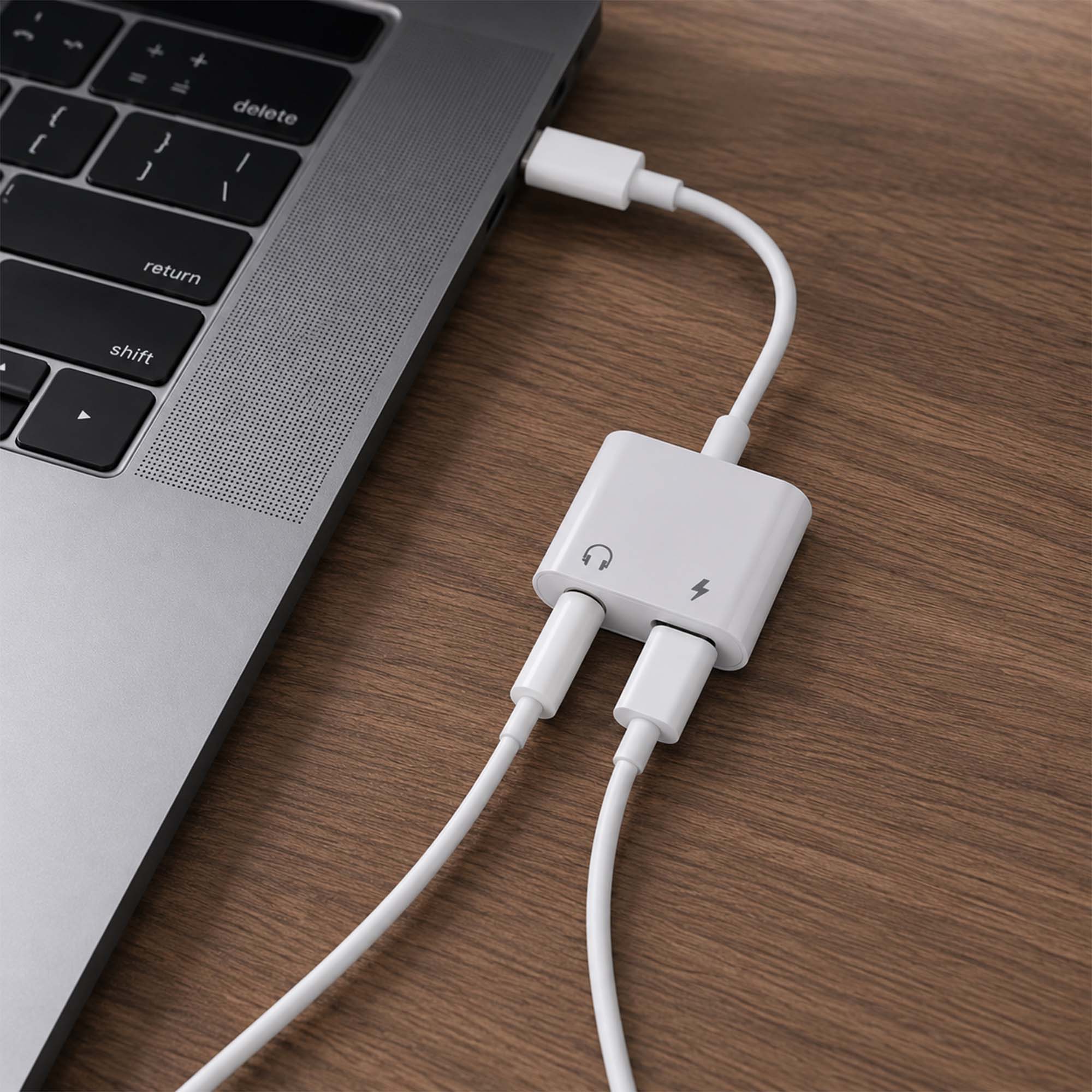 Rockstone Lightning to 3.5mm + Lightning Adapter