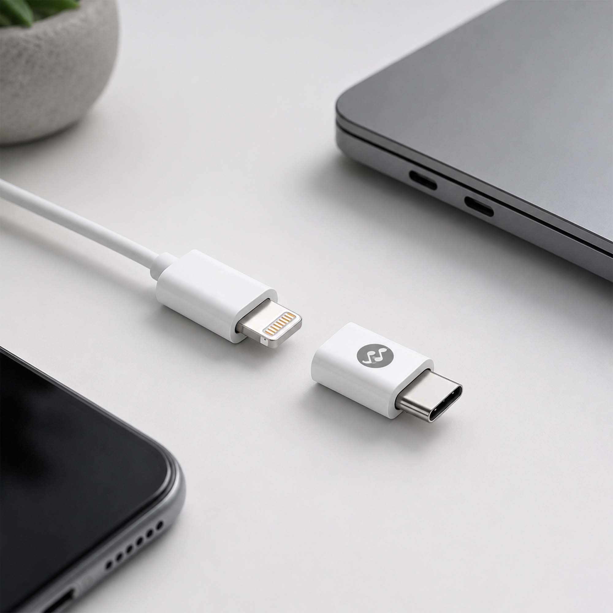 Rockstone Lightning to USB C Adapter (Dual Pack)