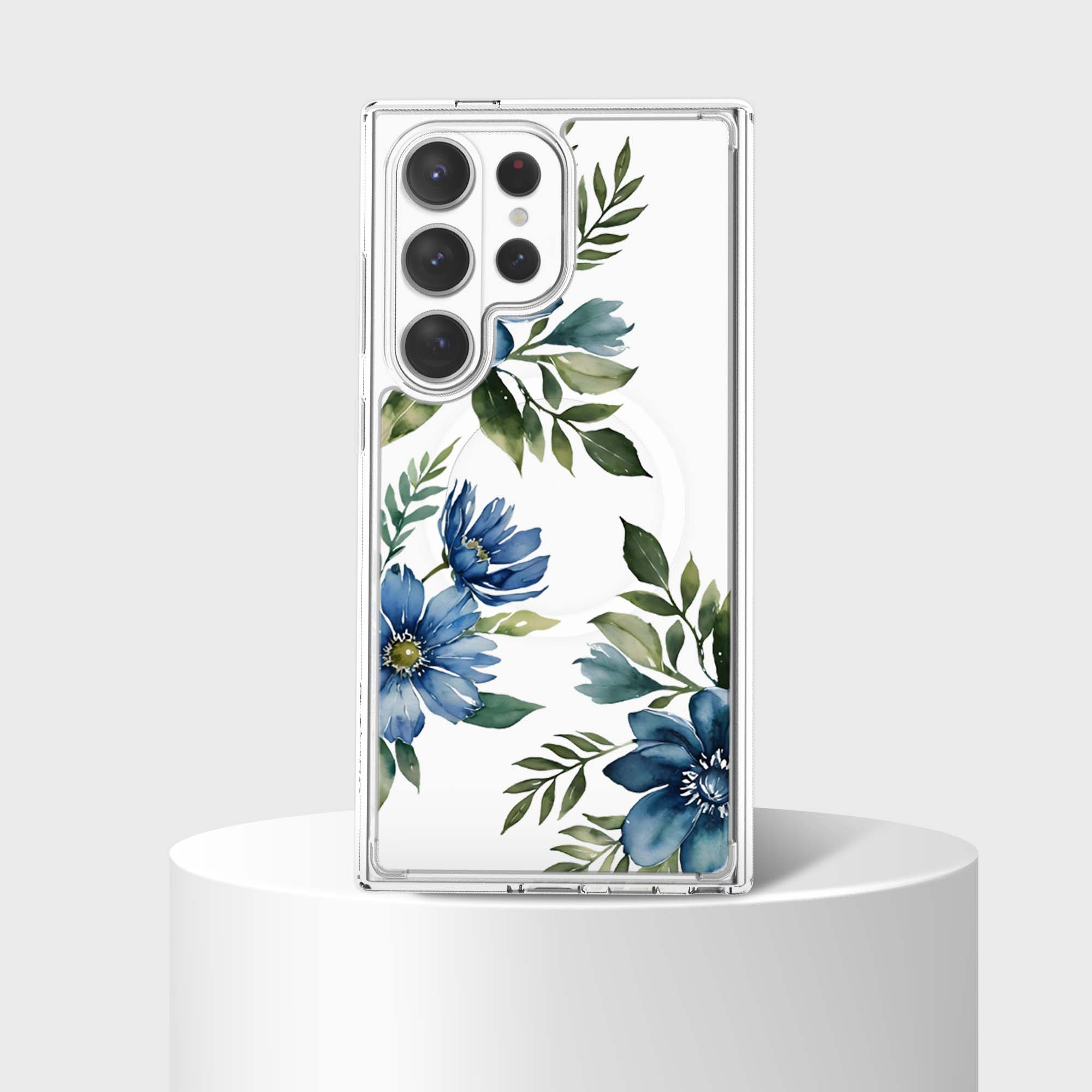 Blue Floral - Samsung S26 Ultra