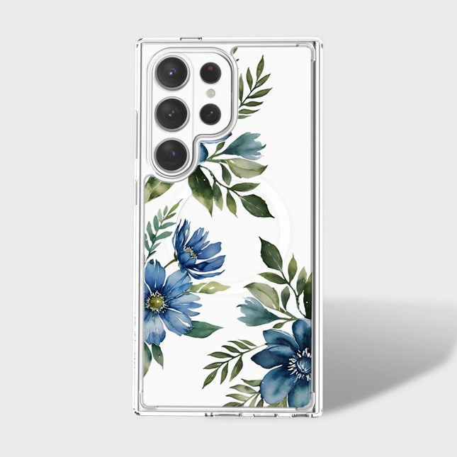 Blue Floral - Samsung S26 Ultra