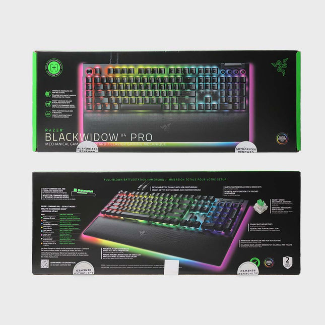 Razer BlackWidow V4 Pro (Green Switch) (Razer Renewed)