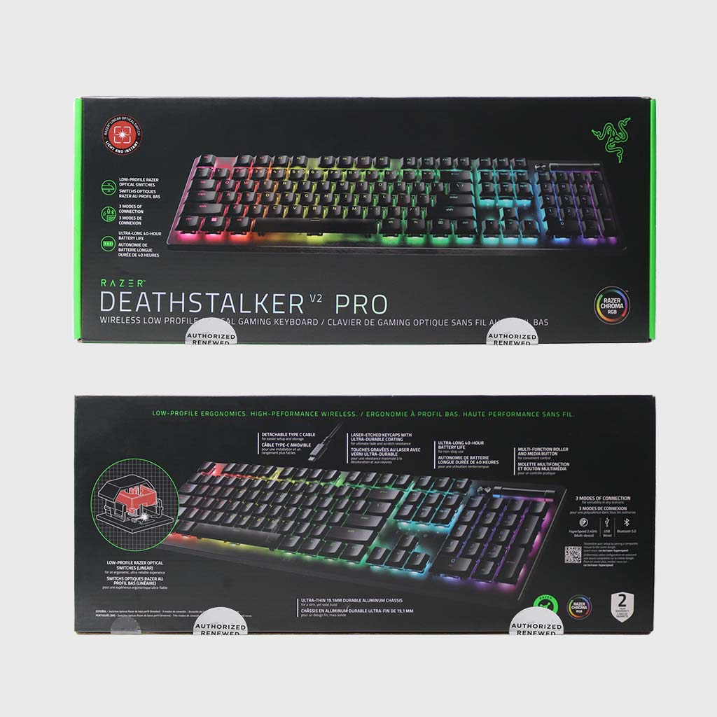 Razer DeathStalker V2 Pro (Linear Red) (Razer Renewed)