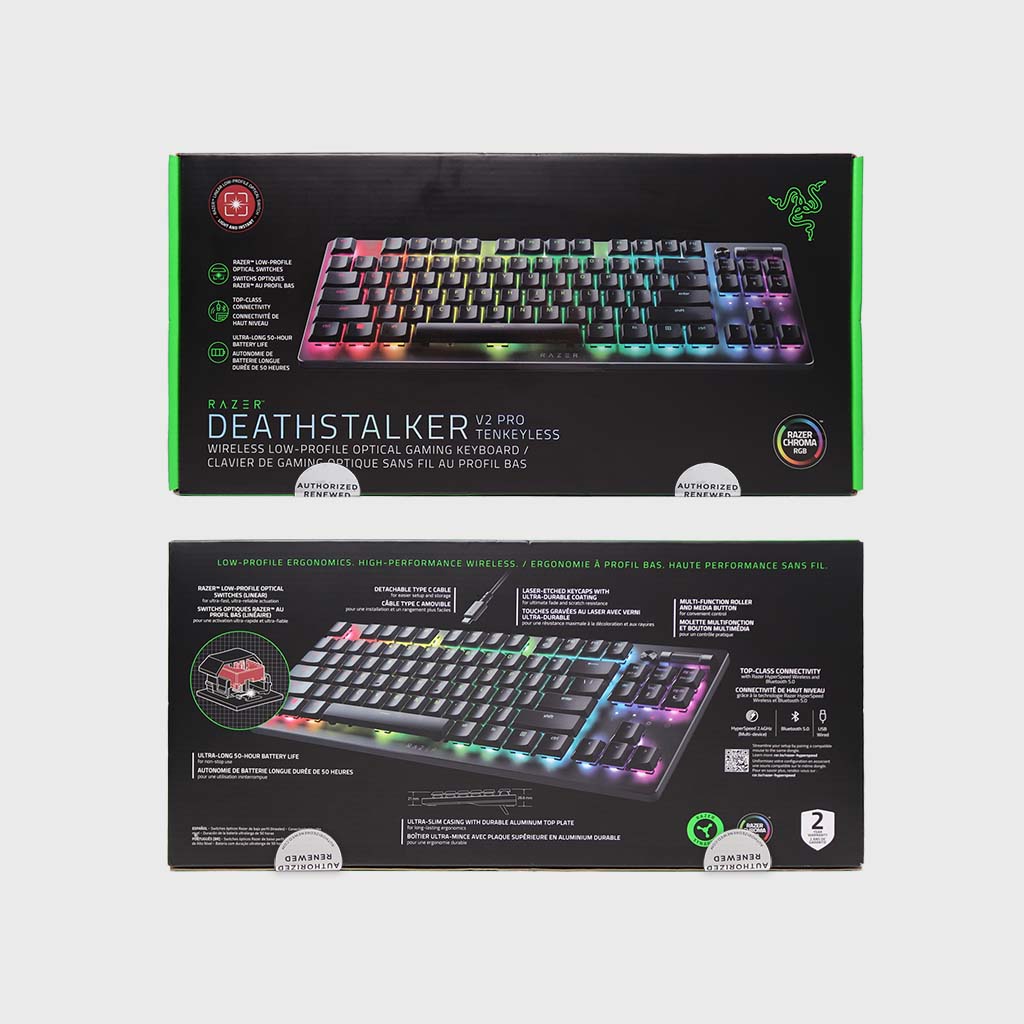 Razer DeathStalker V2 Pro TKL(Linear Red) (Razer Renewed)
