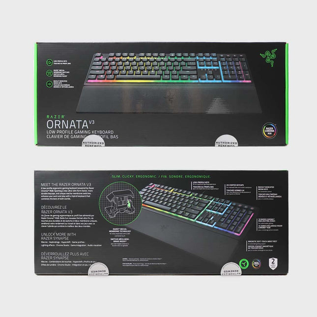 Razer Ornata V3 Gaming Keyboard (Razer Renewed)