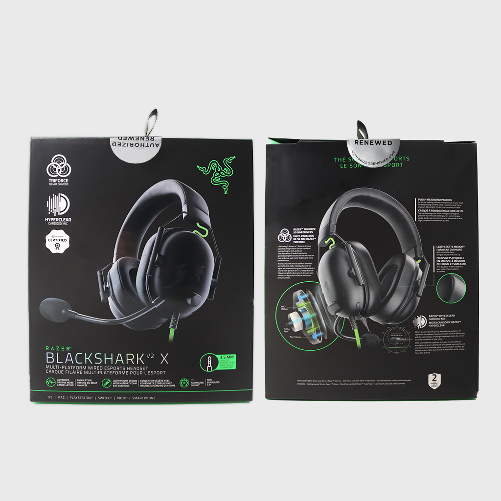 Razer BlackShark V2 X - Wired Headset (Razer Renewed)