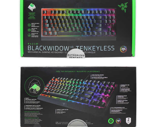 Razer BlackWidow V3 Tenkeyless TKL Mechanical Gaming Keyboard