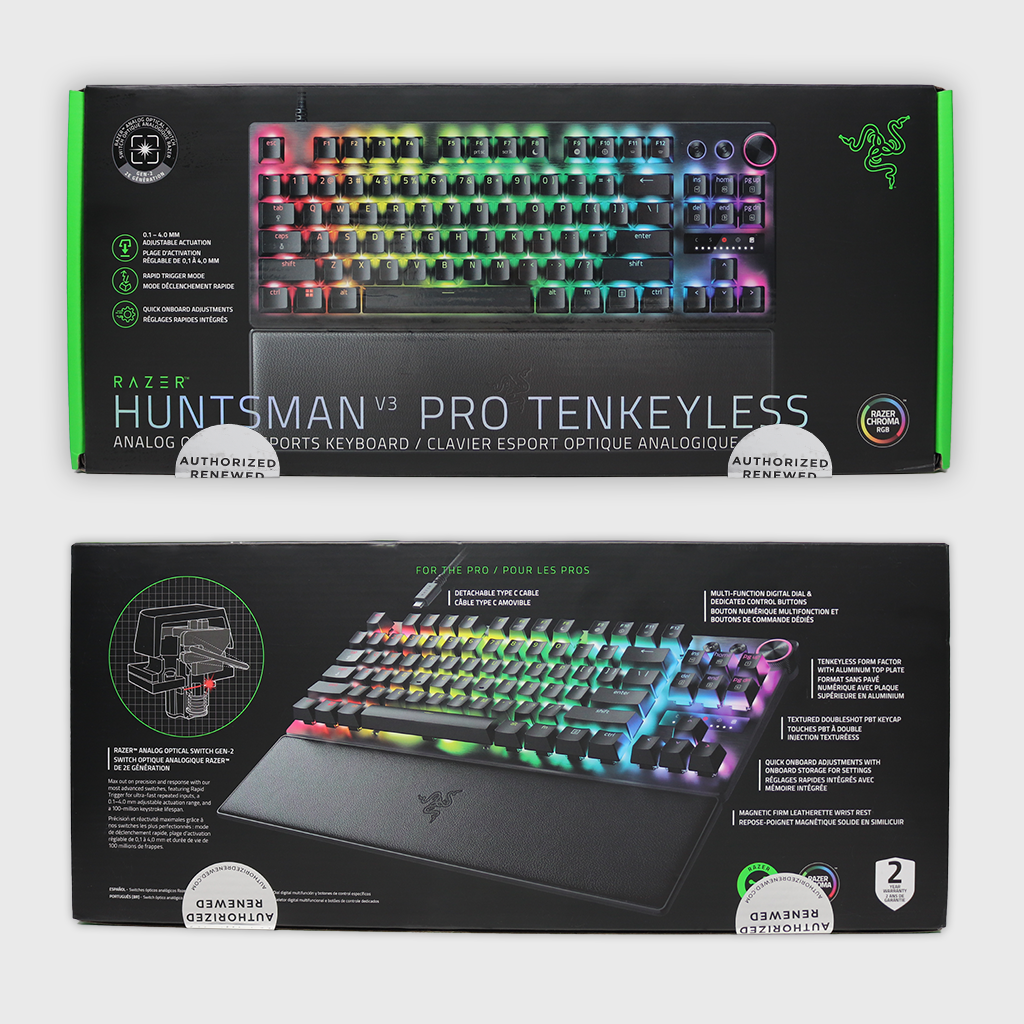 Razer Huntsman V3 Pro Tenkeyless US Layout (Razer Renewed)
