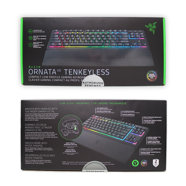 Razer Ornata V3 TKL Gaming Keyboard (Razer Renewed)