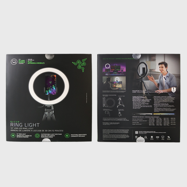 Razer Ring Light 12" Streaming and Selfie Light (Razer Renewed)