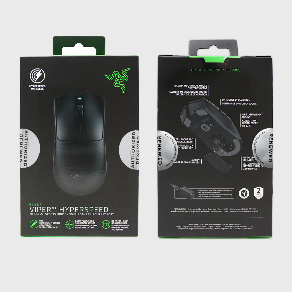Razer Viper V3 HyperSpeed Wireless Esports Gaming Mouse (Razer Renewed)
