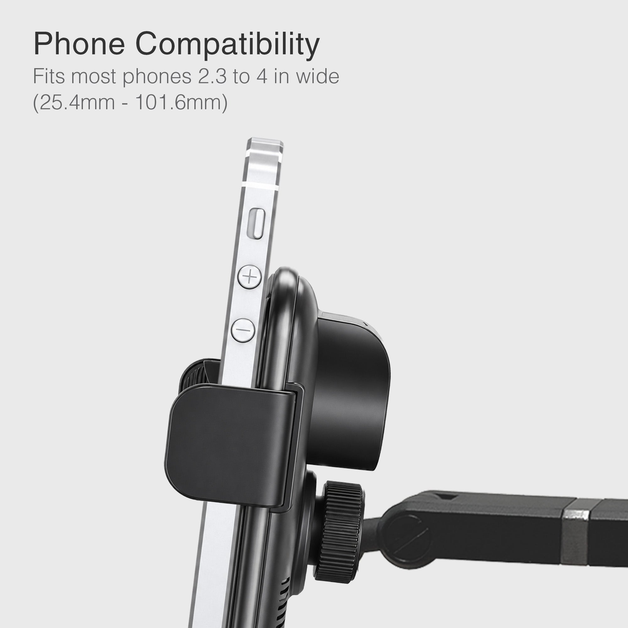 Mighty Mount Auto Grip Fast Wireless Car Charger with Multi Angle Suction Cup Mount Qi Certified