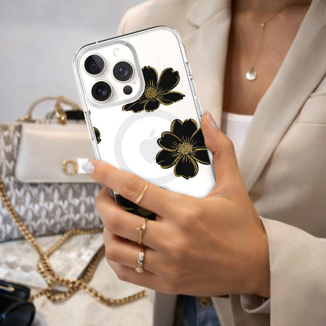 Black Flower - iPhone 16 Pro