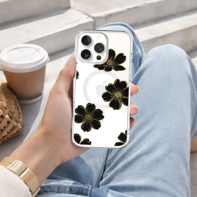 Black Flower - iPhone 16 Pro Max