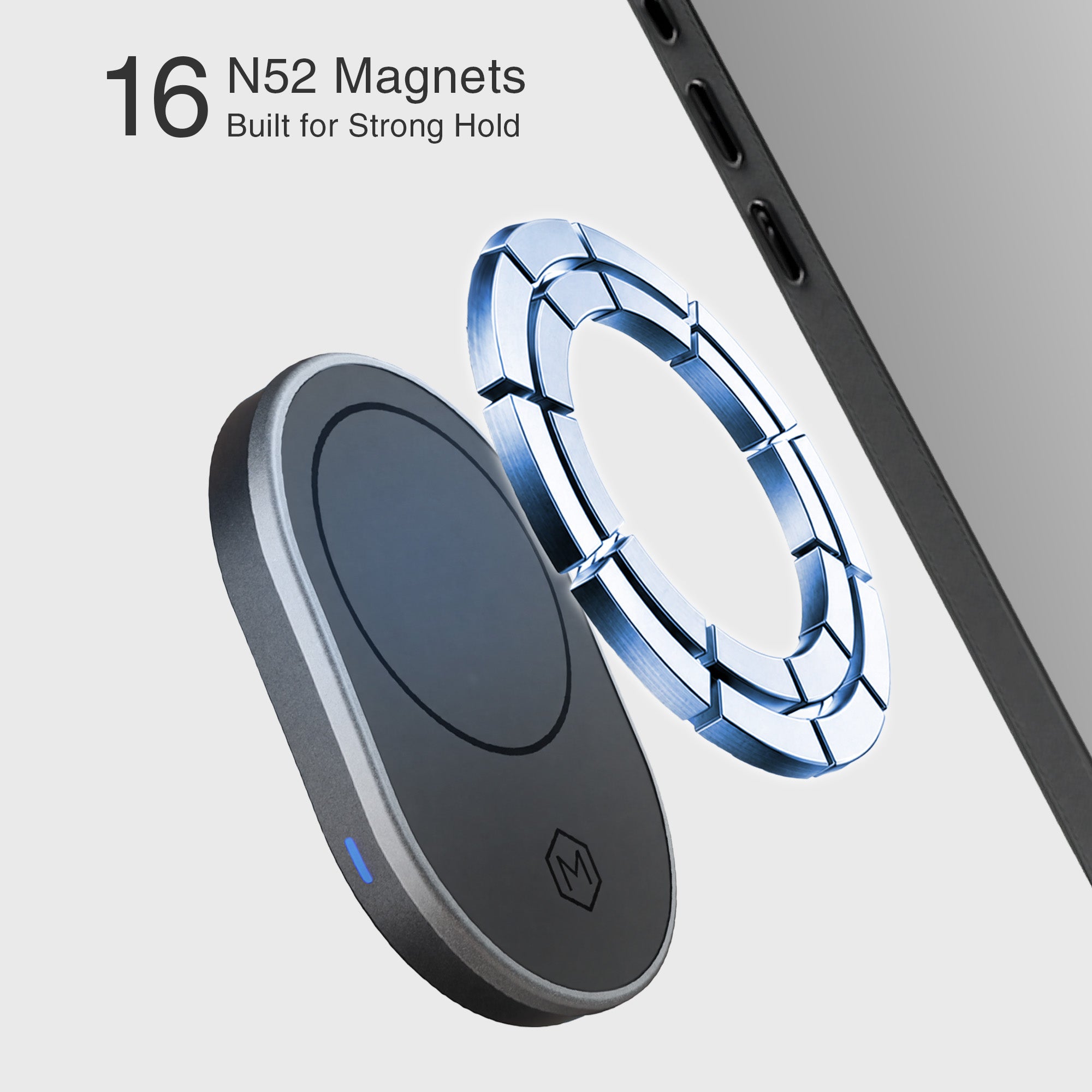 Mighty Mount MagSafe Wireless Charging Cup Holder Phone Mount