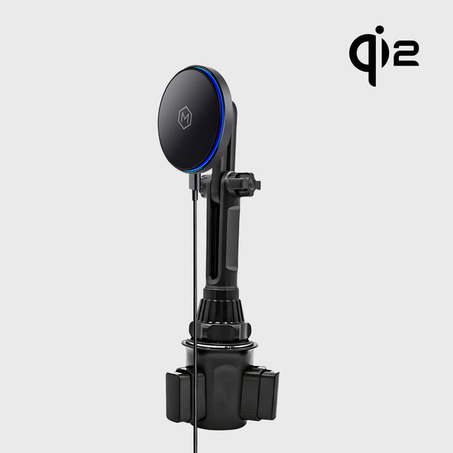 Mighty Mount MagSwitch Qi2 Wireless Charger Cup Holder Mount