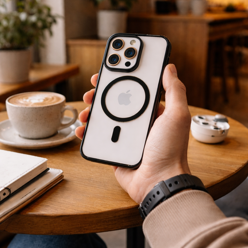 Fremont Clear anti yellow with Camera Kickstand & magsafe  - iPhone 16 Pro