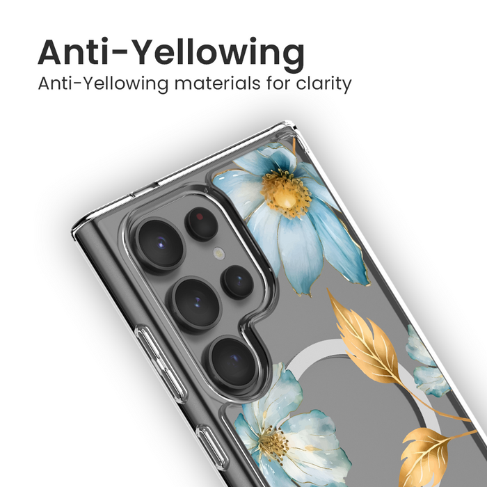 Clear Design Case - Blue Wildflower