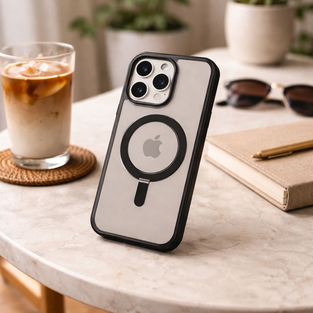 Hybrid Case With Built-in MagSafe Ring Holder  - iPhone 16 Pro Max