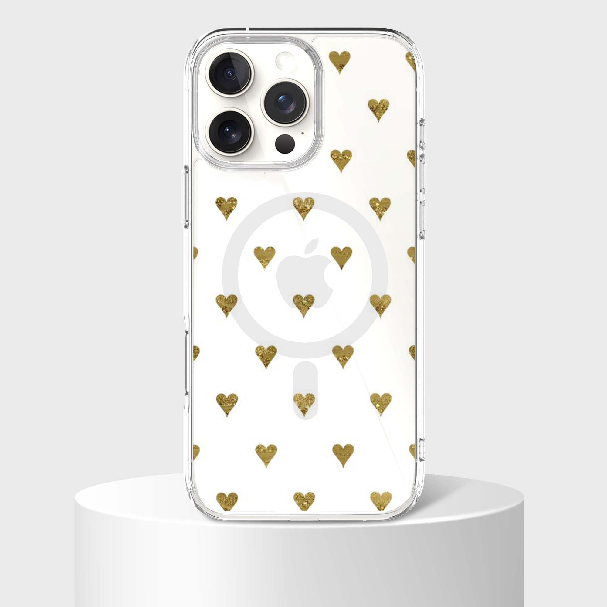 Gold Hearts - iPhone 16 Pro Max