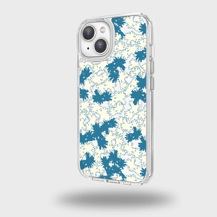 Dandelion Design Clear Case - Blue