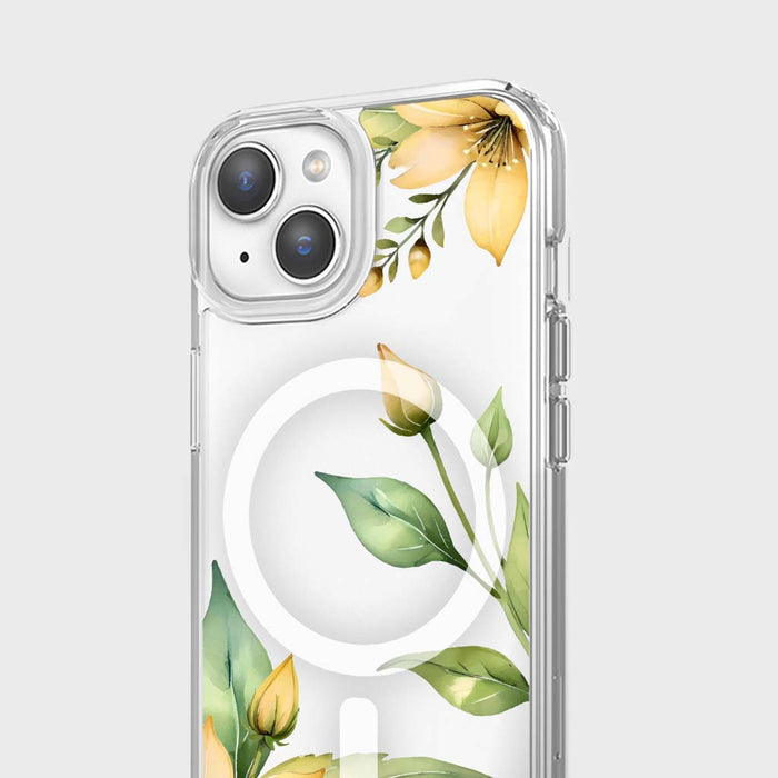 Clear Design Case - Yellow Wildflower