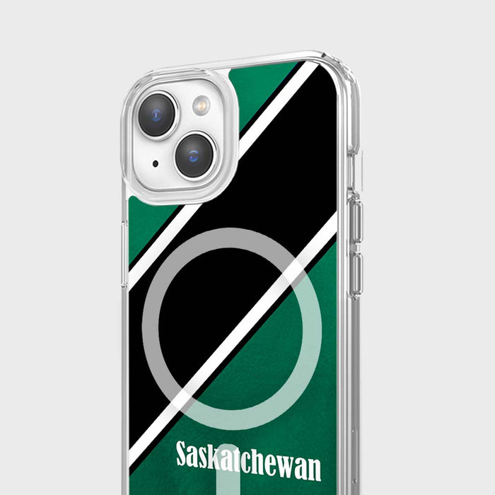 Canadian City Theme Clear Phone Case - Saskatchewan