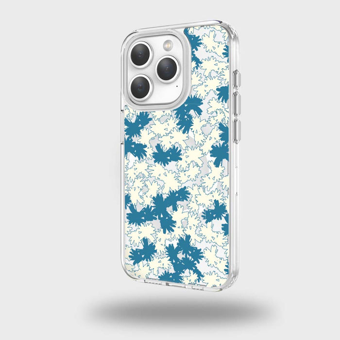 Dandelion Design Clear Case - Blue