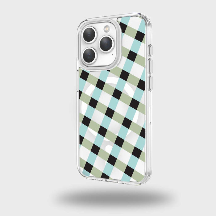 Lattice Design Clear Case - Dark