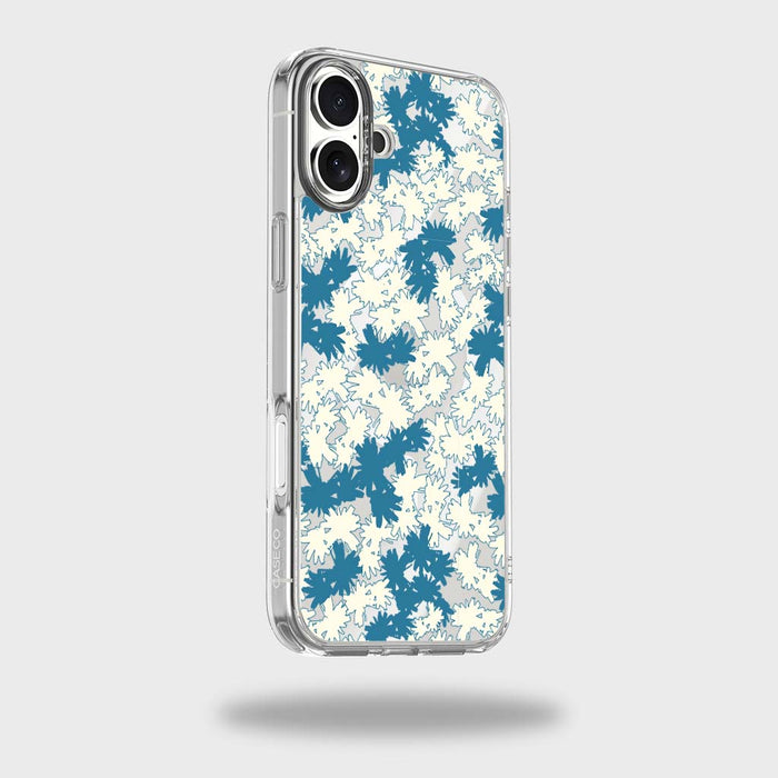 Dandelion Design Clear Case - Blue