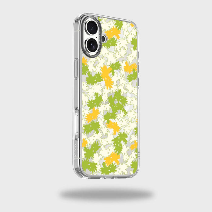 Dandelion Design Clear Case - Yellow and Green