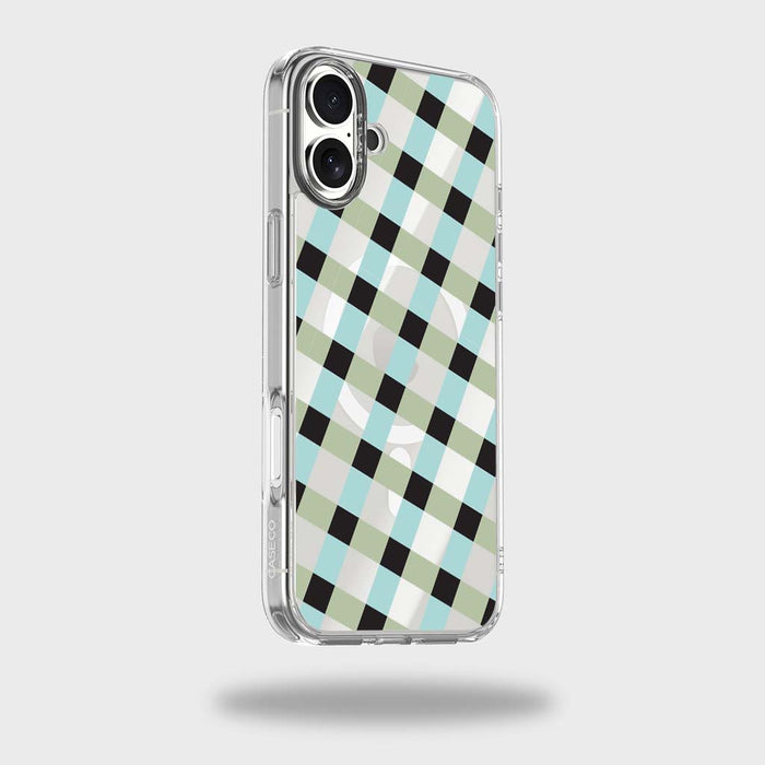 Lattice Design Clear Case - Dark