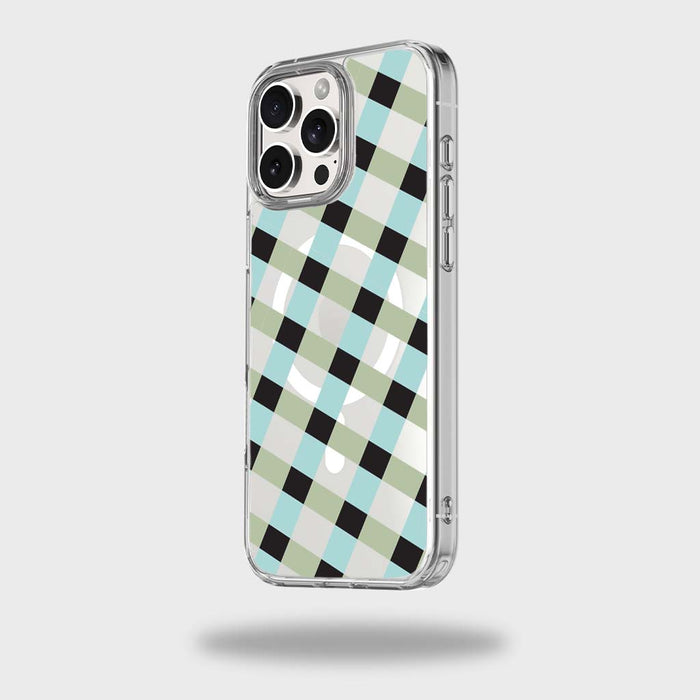 Lattice Design Clear Case - Dark