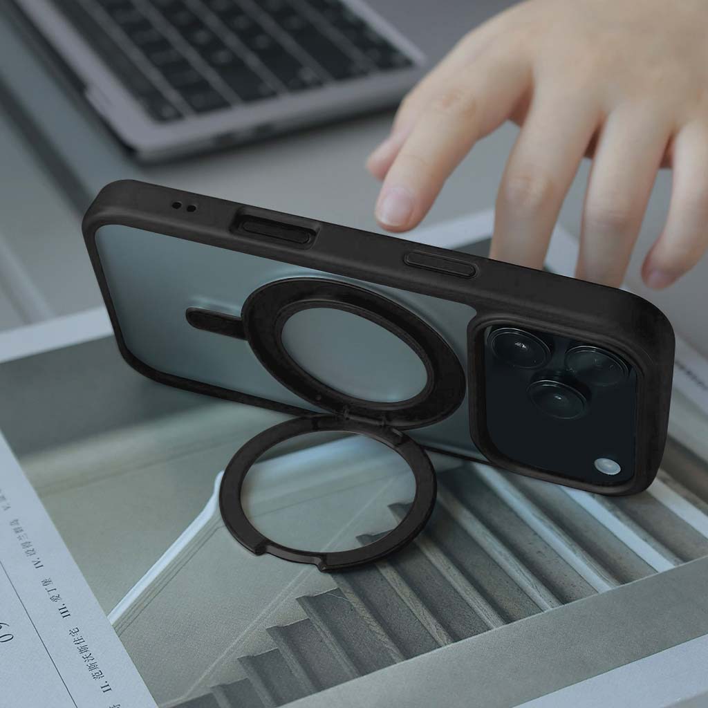 Hybrid Case With Built-in MagSafe Ring Holder  - iPhone 17 Pro Max