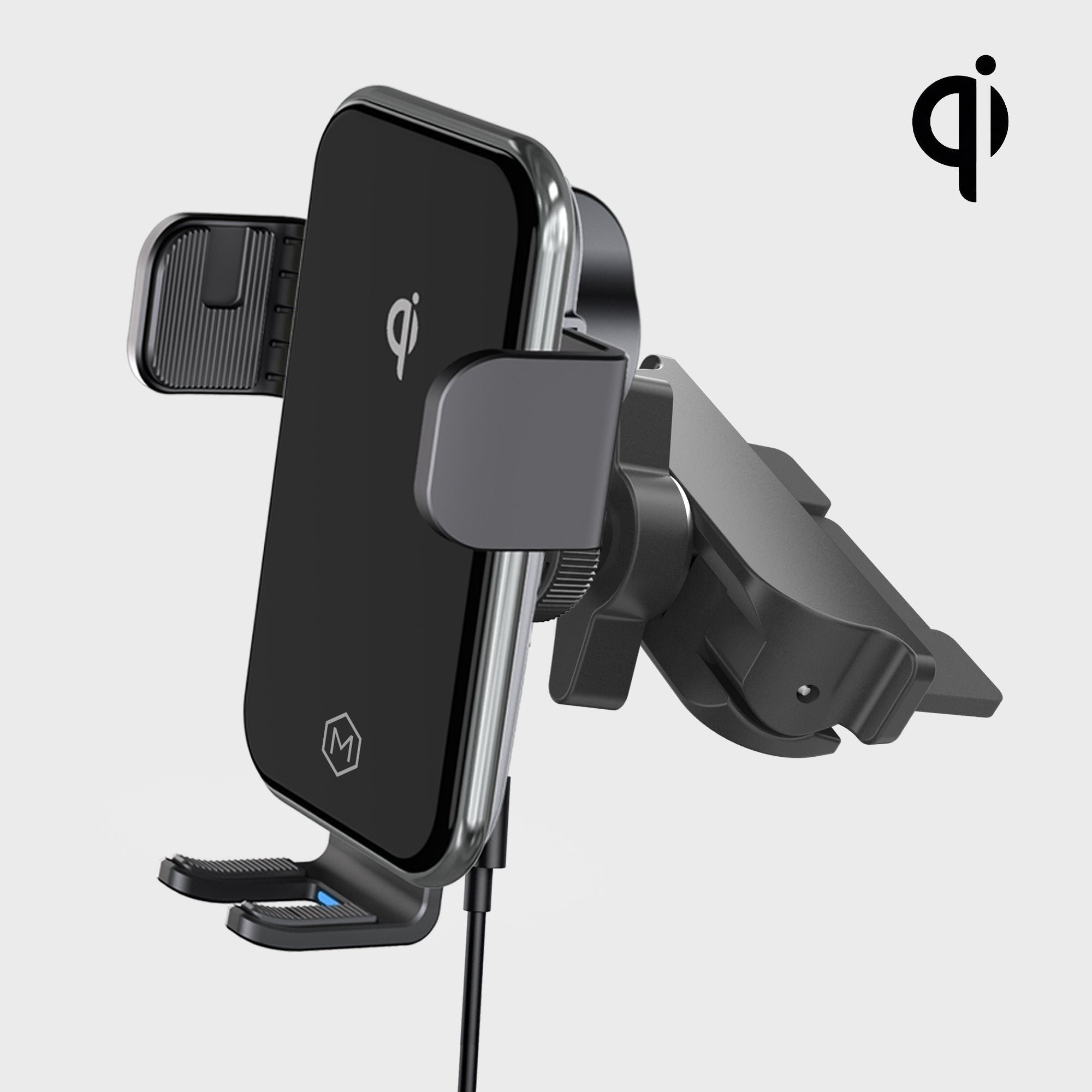 Mighty Mount Auto Grip Fast Wireless Car Charger CD Slot Mount Qi Certified