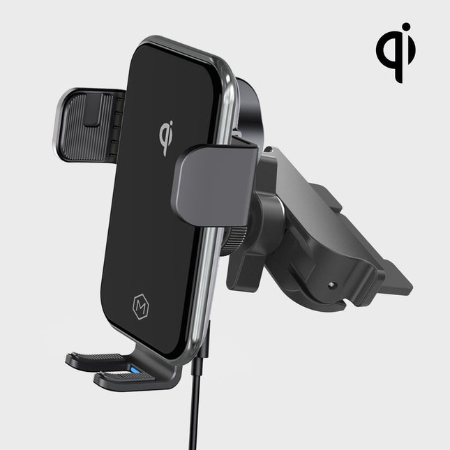 Mighty Mount Auto Grip Fast Wireless Car Charger CD Slot Mount Qi Certified
