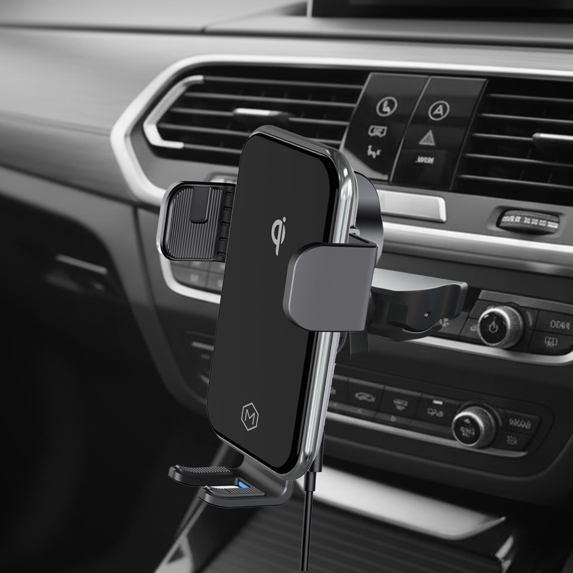 Mighty Mount Auto Grip Fast Wireless Car Charger CD Slot Mount Qi Certified