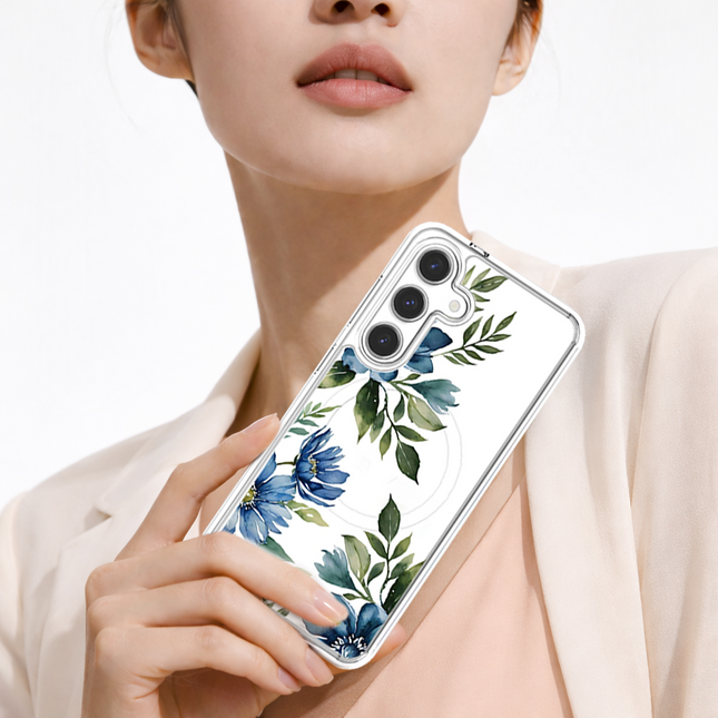 Blue Floral - Samsung S26