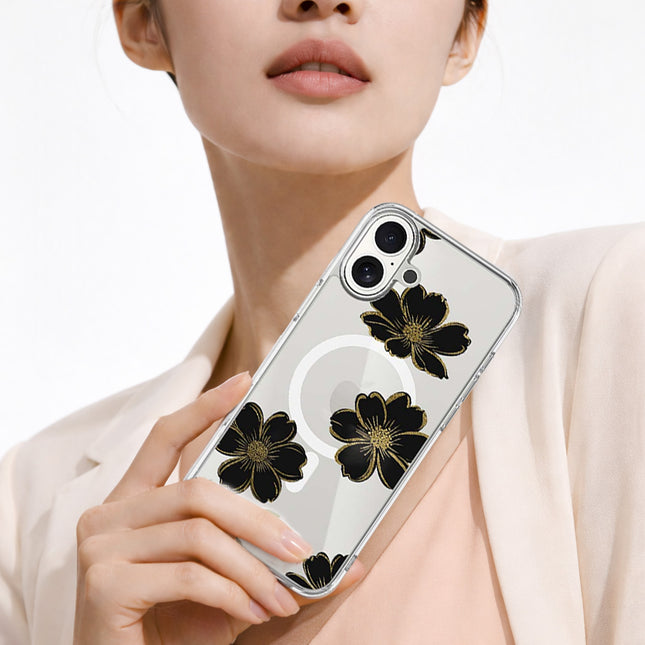 Black Flower - iPhone 17