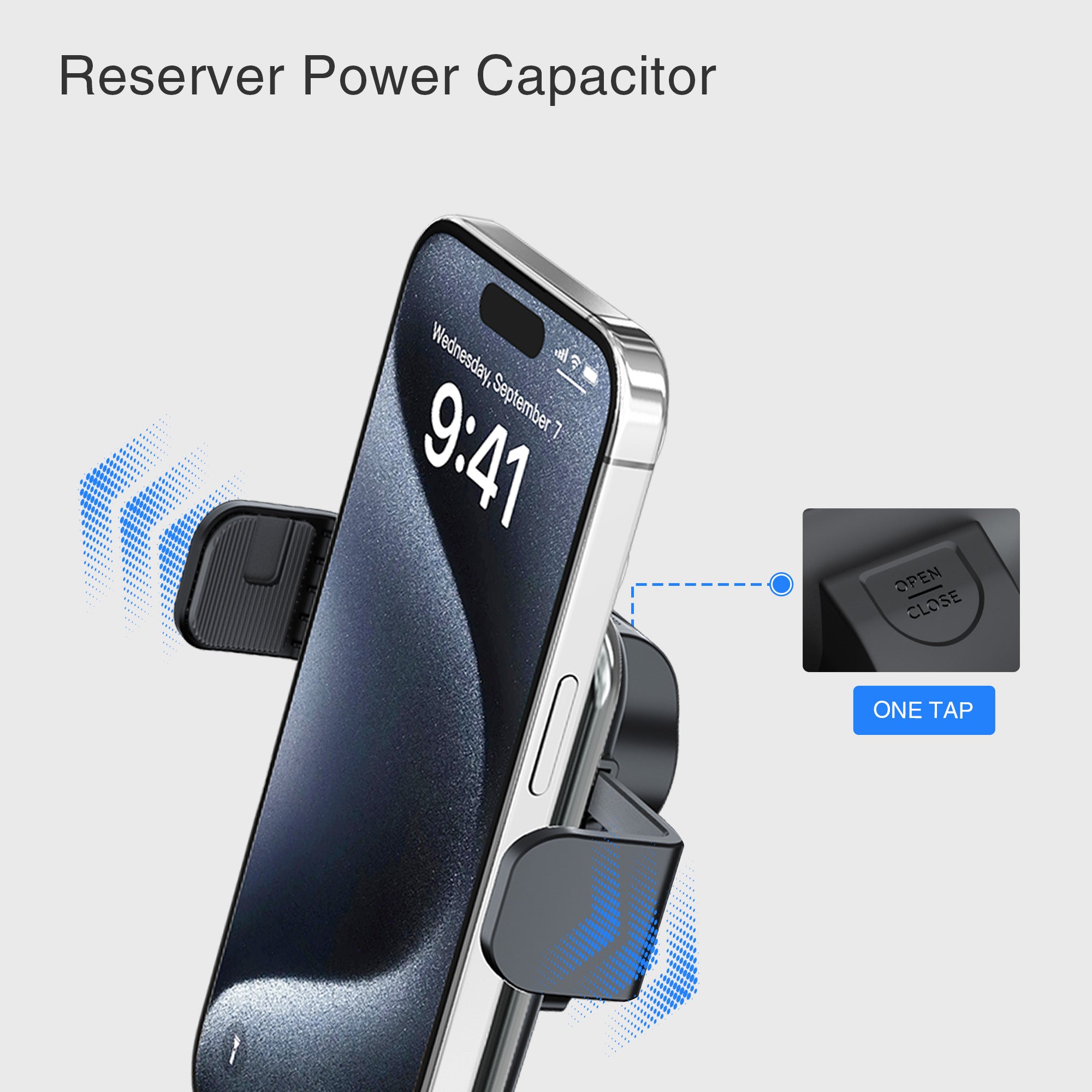 Mighty Mount Auto Grip Fast Wireless Car Charger Cup Holder Phone Mount Qi Certified